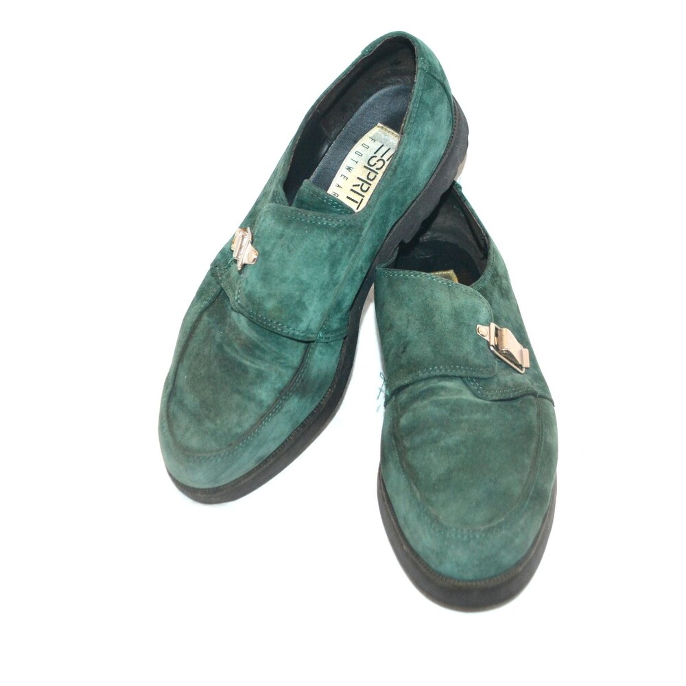 Vintage Shoes Espirit Green Suede